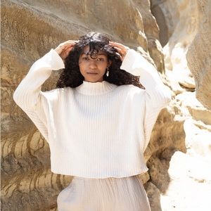 Mock Neck Sweater Honest Cotton